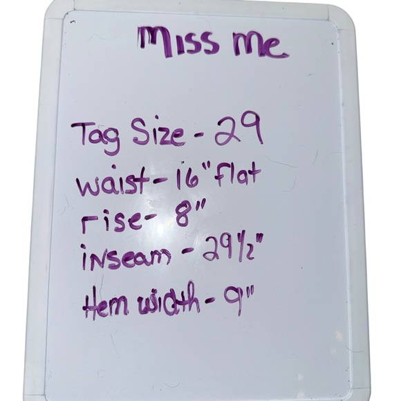 Miss Me Easy Boot Jeans Size 29 Rhinestone Pocket Bootcut Denim - Picture 7 of 7